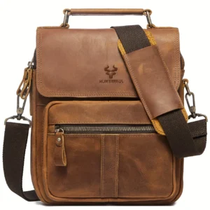 HUMERPAUL True Genuine Leather Satchel Bag