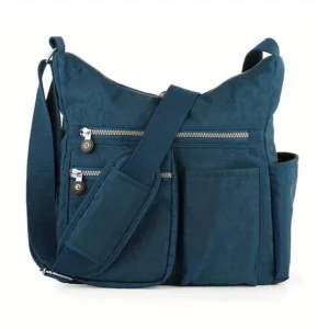 Satchel Bag with Anti Theft RFID Pocket, Durable Nylon